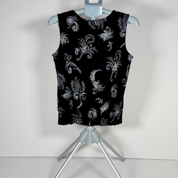 Apostrophe Stretch Dressy Black Top - Picture 3 of 6